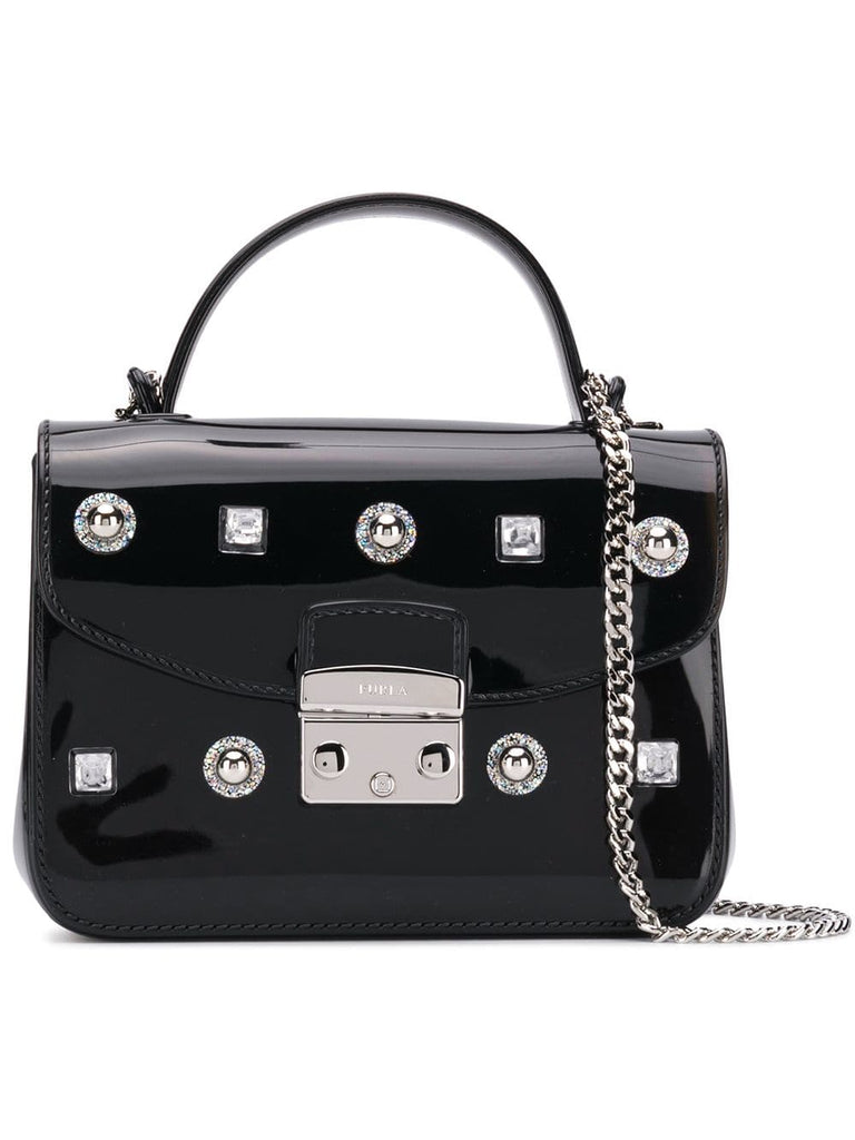 PVC embellished mini bag