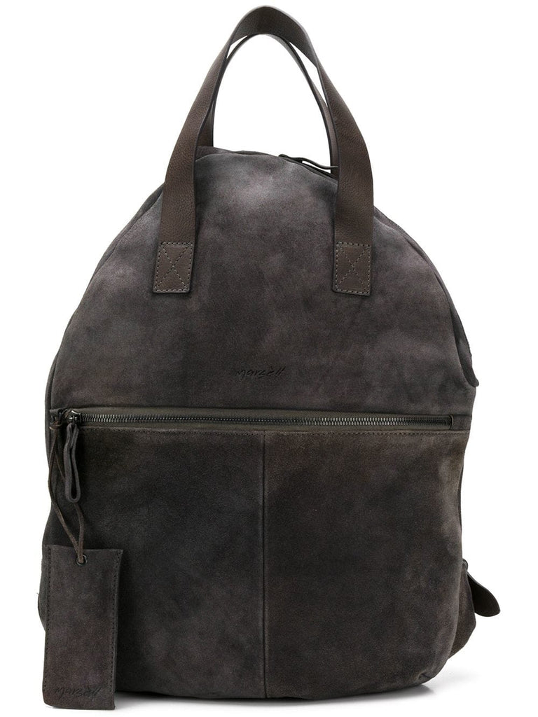 leather trim backpack