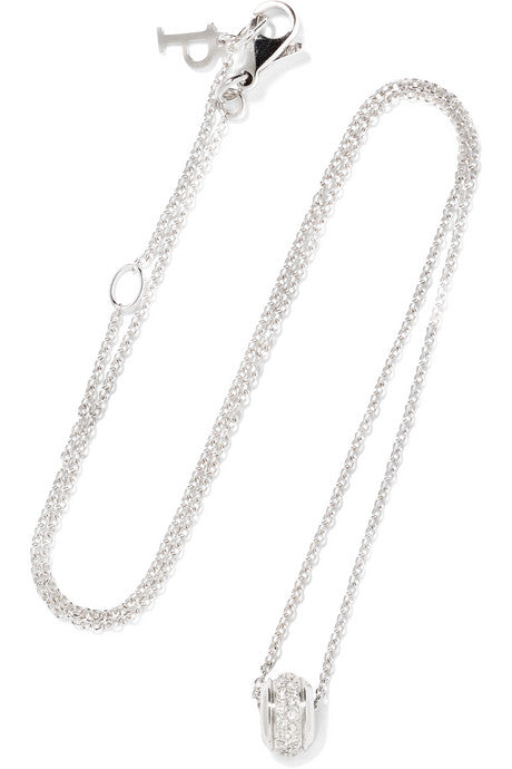 Possession 18-karat white gold diamond necklace