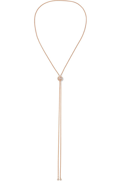 Possession 18-karat rose gold diamond necklace