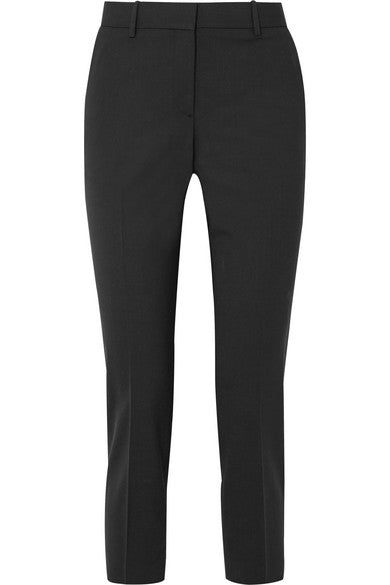 Treeca cropped stretch-wool slim-leg pants