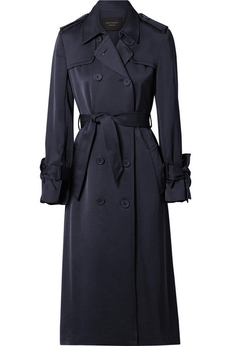 Medina sateen trench coat