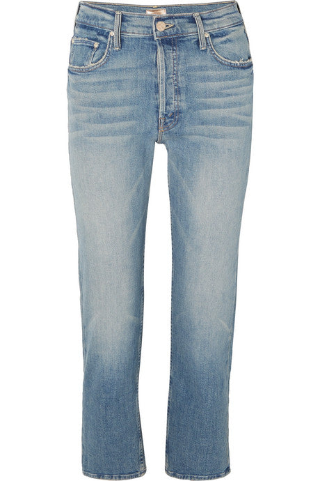 The Tomcat cropped distressed high-rise straight-leg jeans