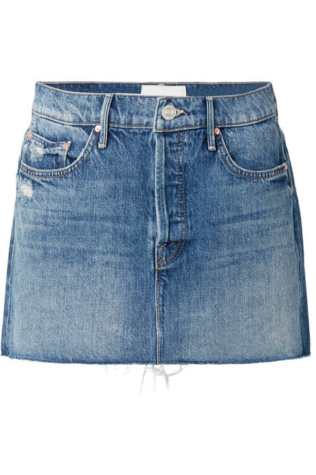 The Vagabond distressed denim mini skirt