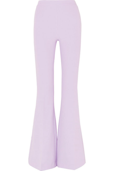 Halluana stretch-crepe flared pants