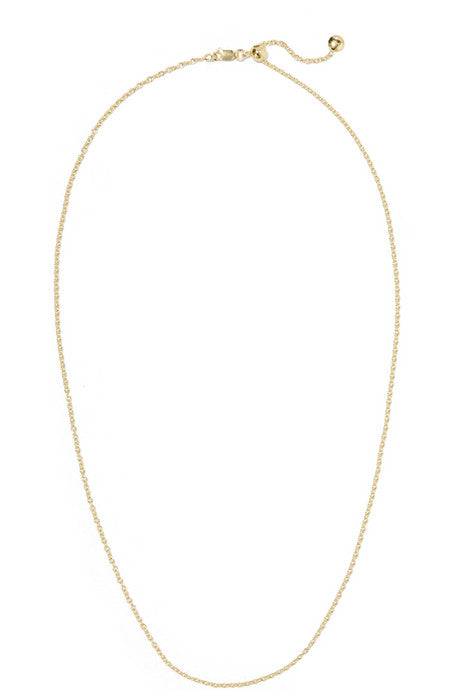 Rolo 24" gold vermeil chain
