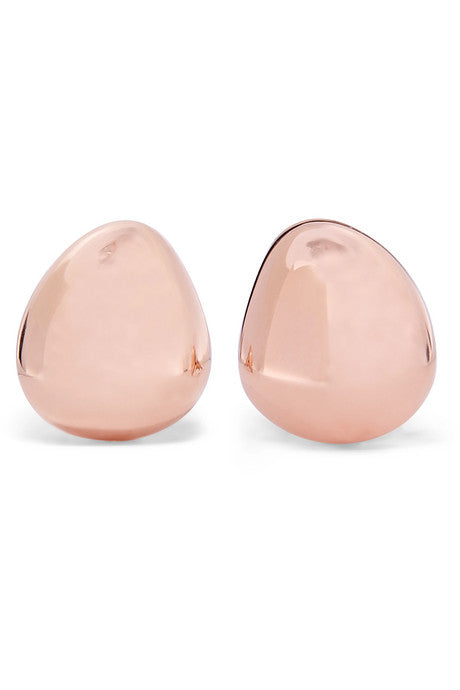 Nura rose gold vermeil earrings