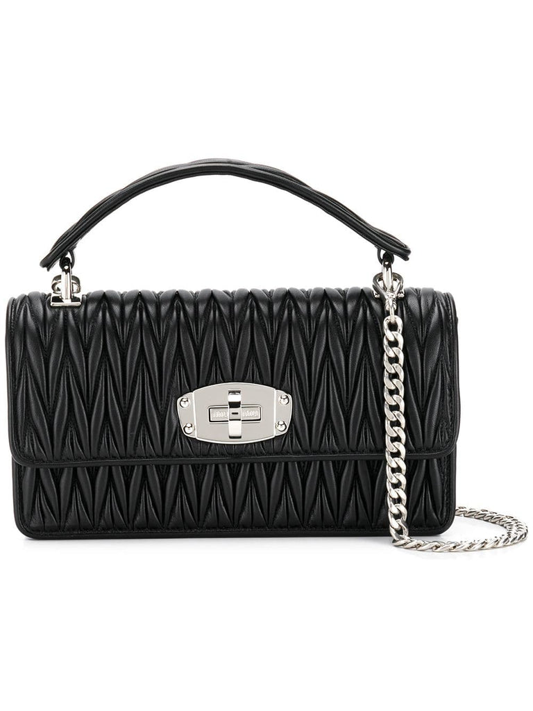 Cleo matelassé shoulder bag