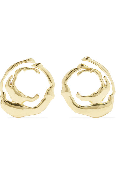 Coutts gold-tone earrings