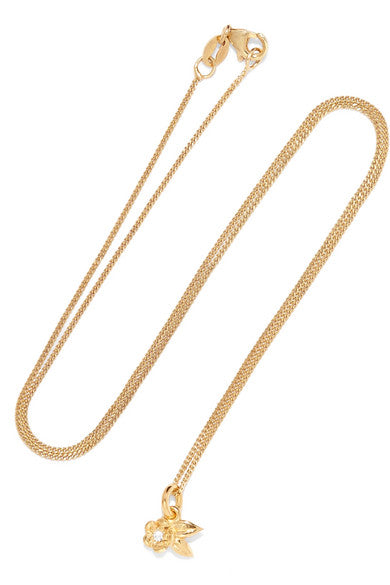 Alba gold-plated diamond necklace