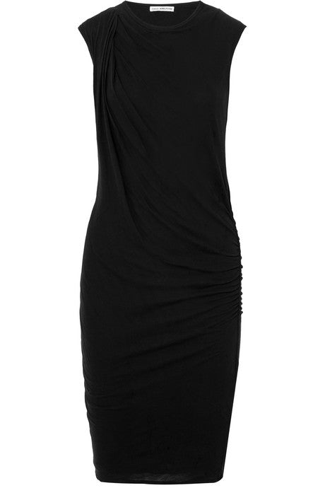 Nomad draped cotton-jersey dress