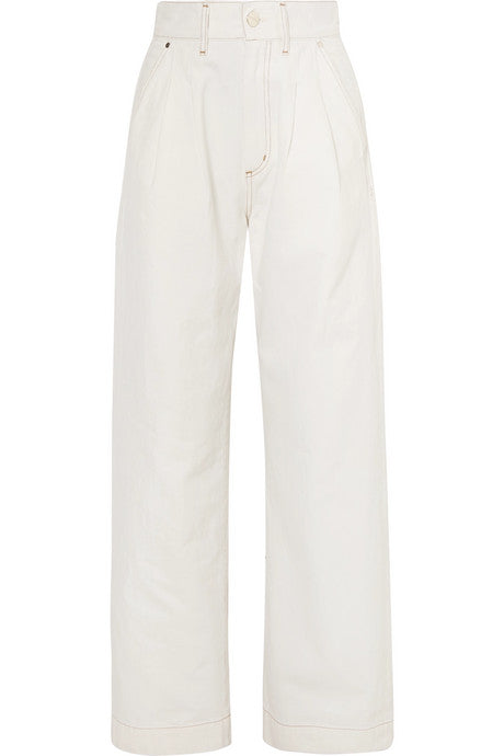 The Trouser high-rise wide-leg jeans