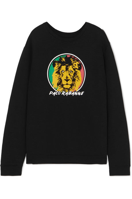 Printed cotton-jersey sweatshirt