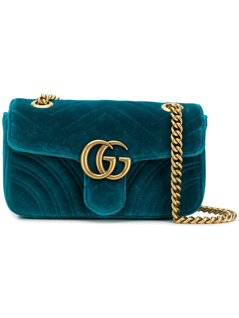 Marmont GG velvet shoulder bag