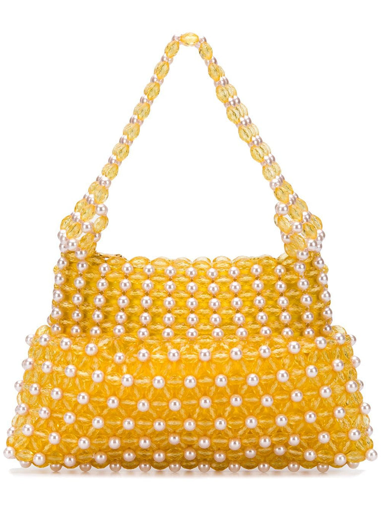 beaded tote bag