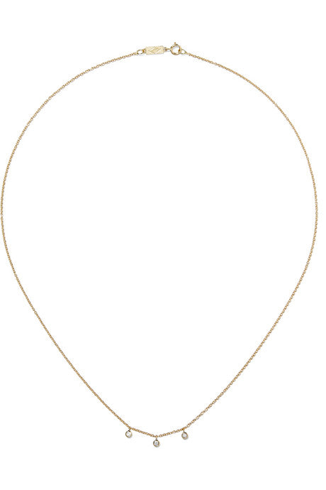 18-karat gold diamond necklace