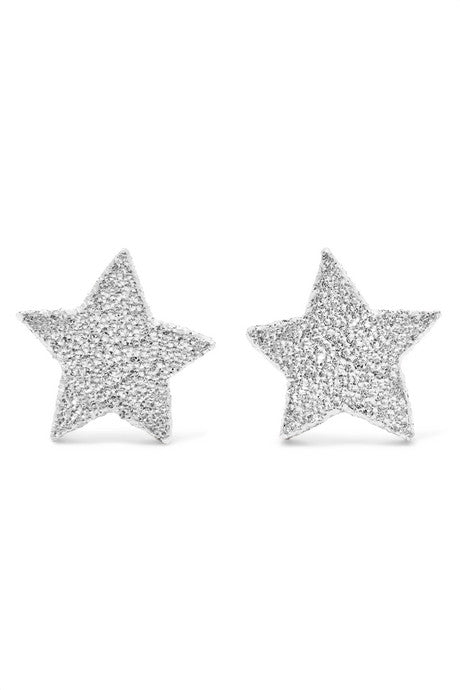 18-karat white gold earrings