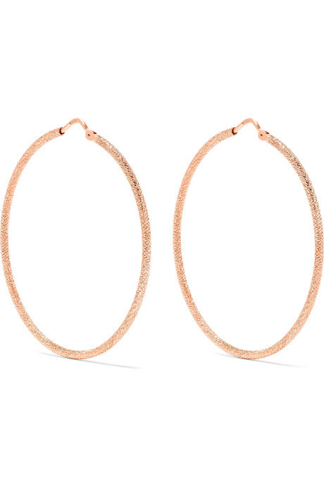 Mirador 18-karat rose gold hoop earrings