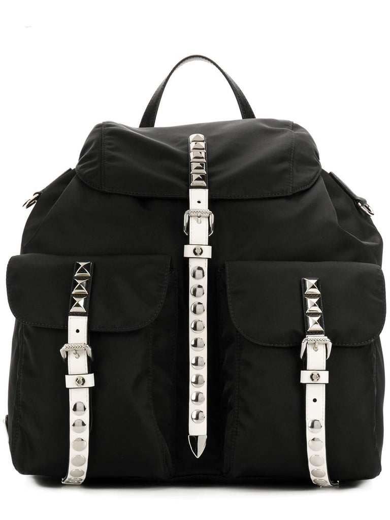 studded nylon backpack