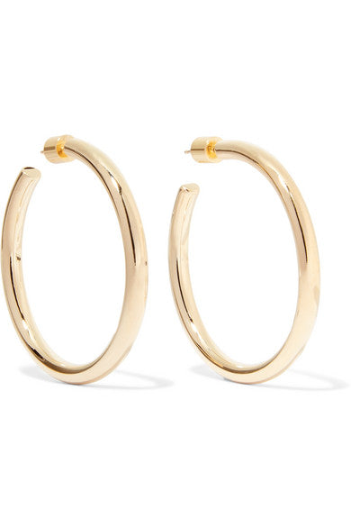 Baby Lilly gold-plated hoop earrings