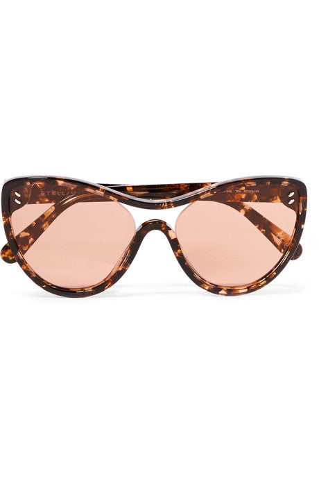 Cat-eye tortoiseshell acetate sunglasses