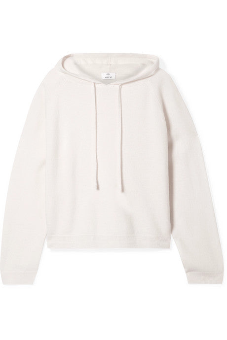 Wool and cashmere-blend hoodie