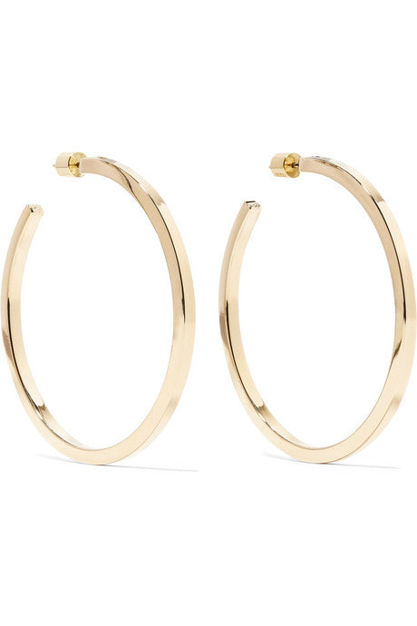 Shane gold-plated hoop earrings