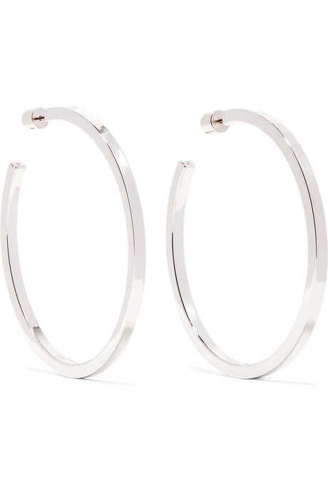 Shane silver-plated hoop earrings