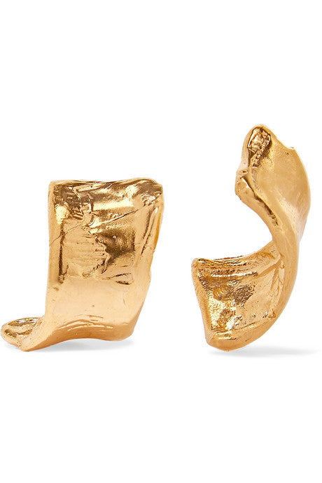 The Cryptic Dancer gold-plated earrings