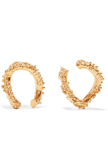 The Night Shift gold-plated earrings