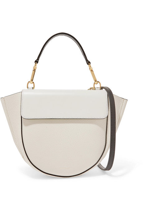 Hortensia mini two-tone textured leather shoulder bag