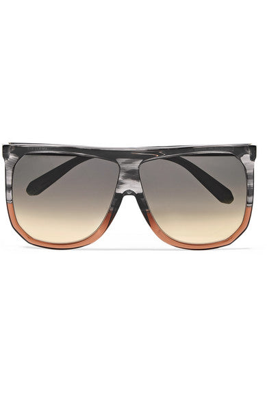 Filipa two-tone D-frame acetate sunglasses