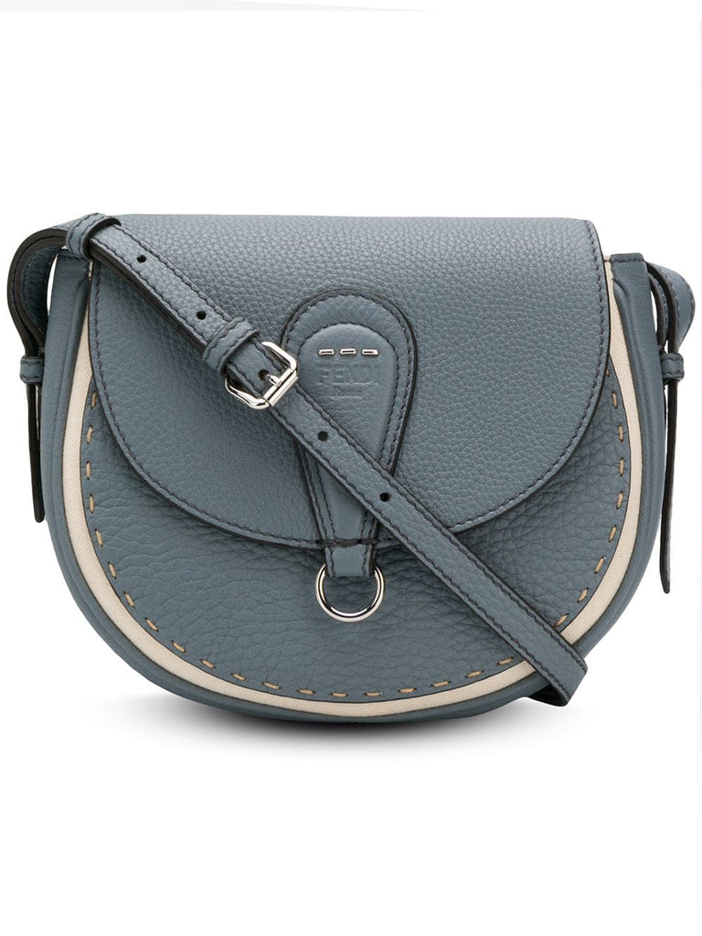 stitched saddle bag