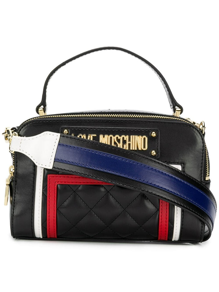 logo quilted crossbody bag