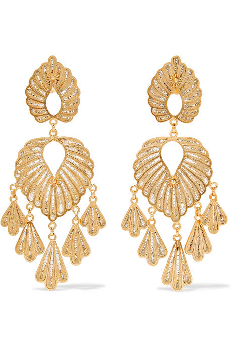 Irene gold vermeil earrings