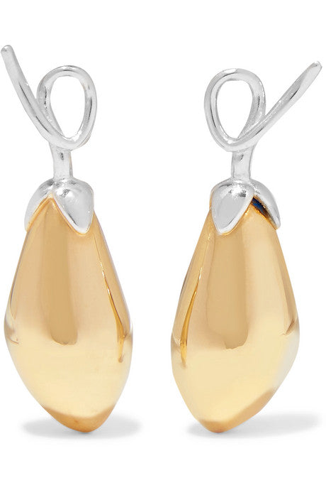 Adelheid silver and gold-plated earrings