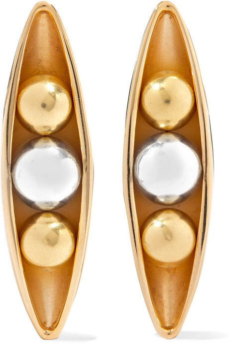 Eadie silver and gold-plated earrings