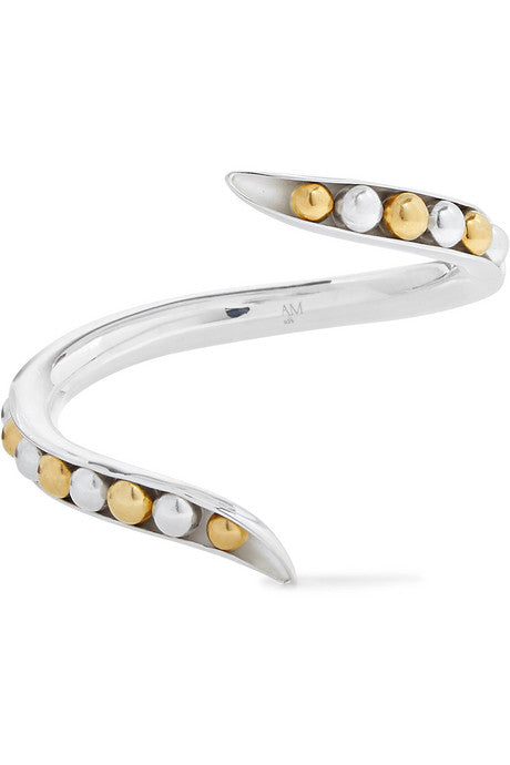 Eadie silver and gold-plated cuff