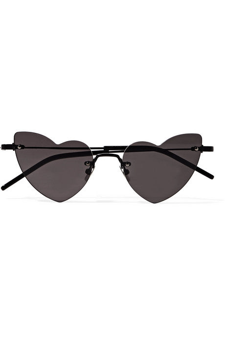 New Wave Loulou heart-shaped metal sunglasses