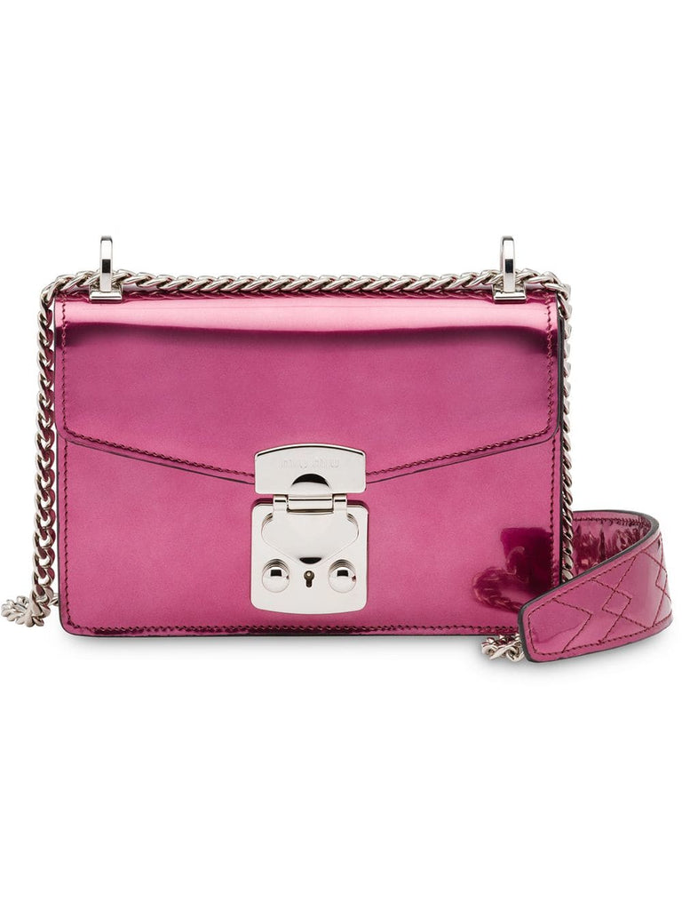 Miu Confidential metallic shoulder bag