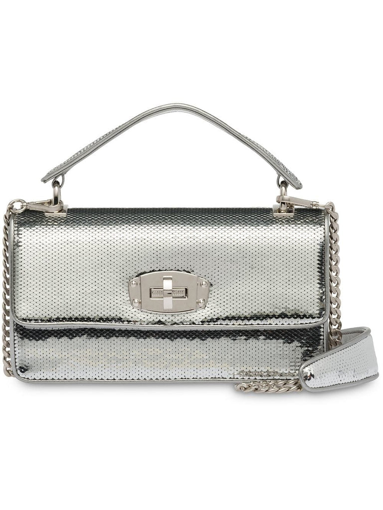 Miu Cleo sequin shoulder bag