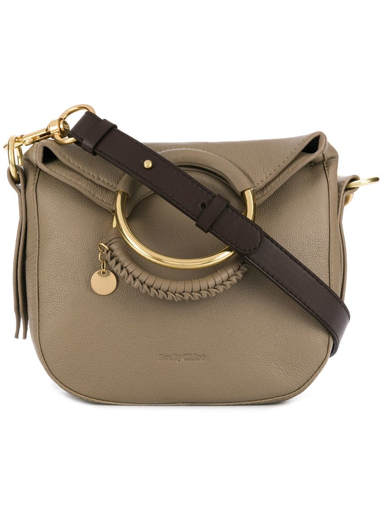 ring structured shoulder bag