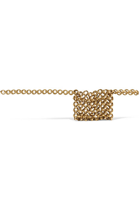 Gold-tone belt bag