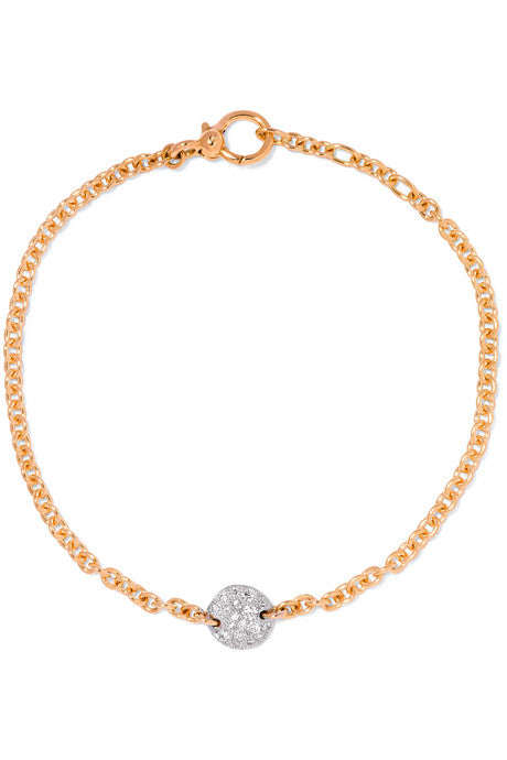 Sabbia 18-karat rose gold diamond bracelet