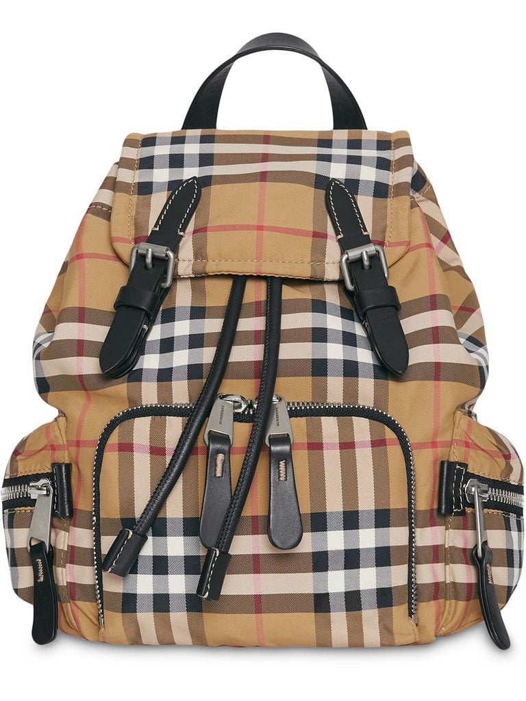 The Small Crossbody Rucksack in Vintage Check