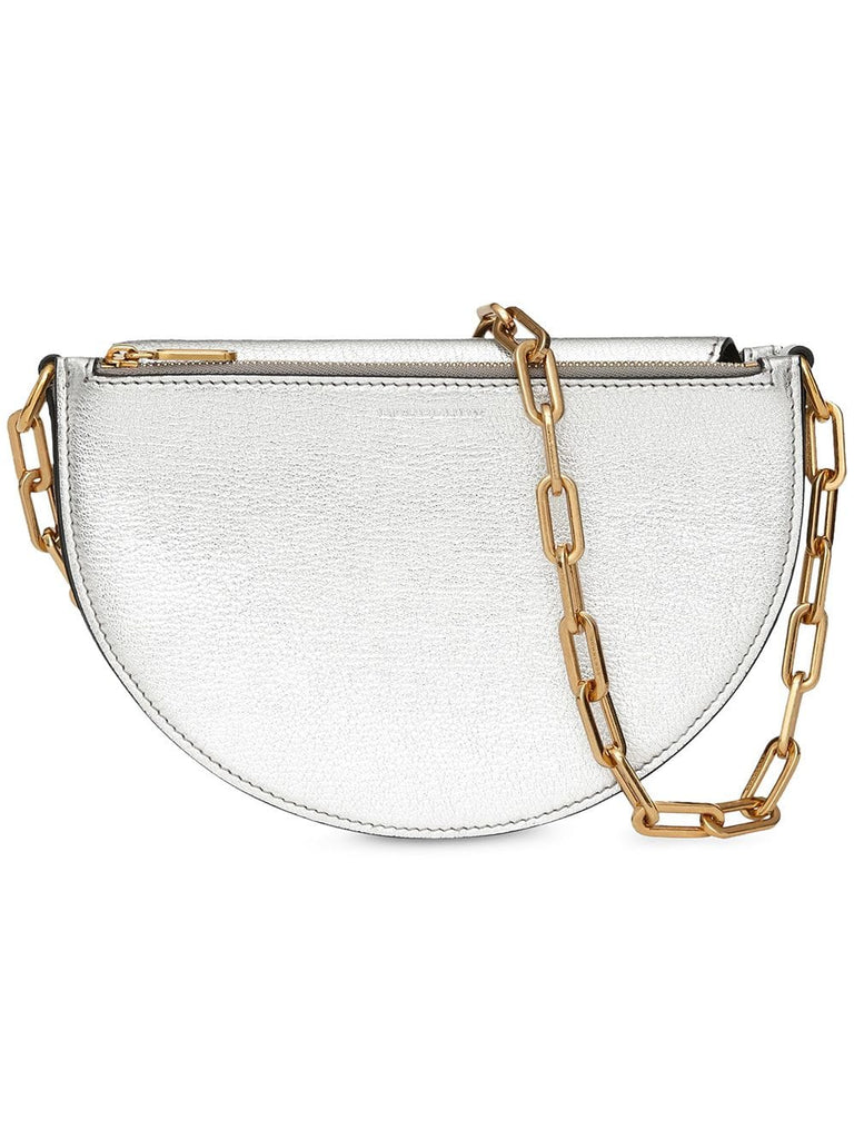 The Small Metallic Leather D Bag