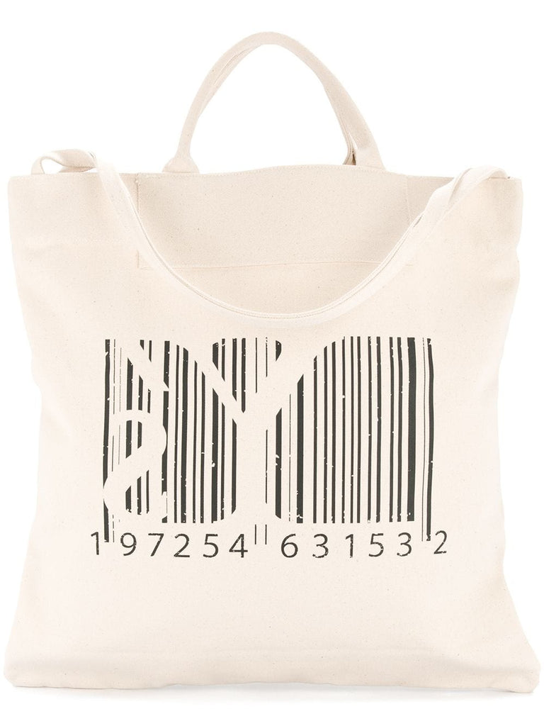 barcode tote bag