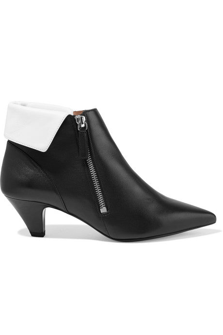 + Equipment Chrissie two-tone leather ankle boots