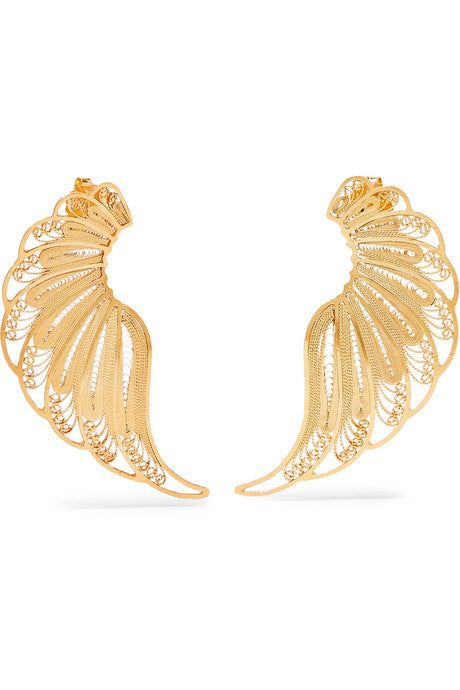 Violetta gold vermeil earrings