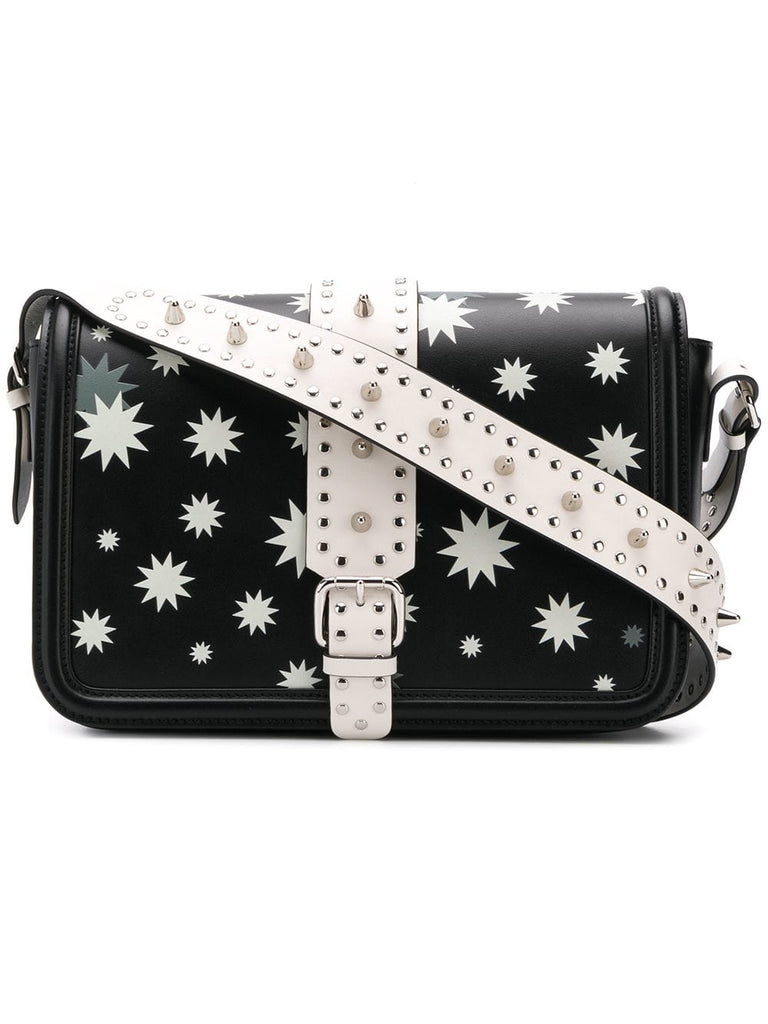 RED(V) star print shoulder bag